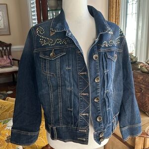 Democracy Denim cropped jacket Large